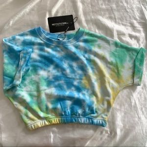 TIE DYE CROPPED TSHIRT